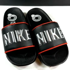 Authentic Men's Nike /  OFFCOURT SLIDE / Dk Smoke Grey-Metallic Dark Grey / NIB