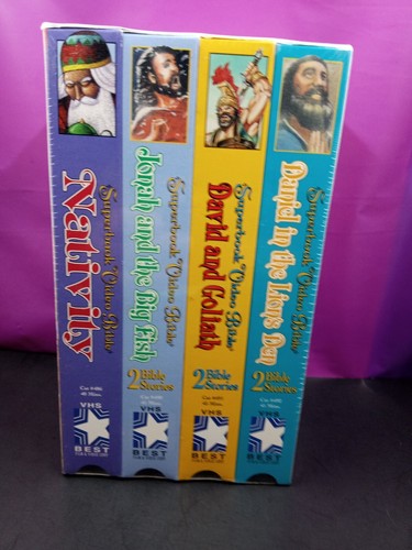 Superbook Video Bible VHS New Sealed Four Video Tape Set NIP NIB - 第 1/6 張圖片