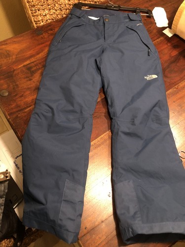 The North Face Snow Pants Boys Sz 10 Ez Grow Dryvent Blue Skiing Mountain Pants - Picture 15 of 16