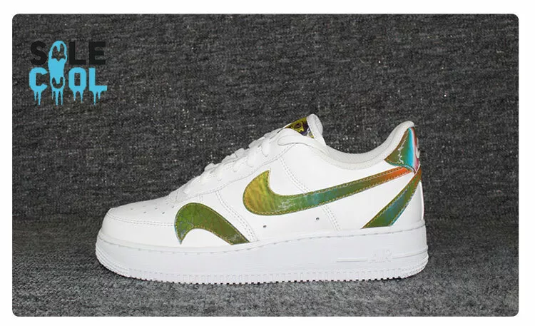 BUY Nike Air Force 1 Low Misplaced Swooshes Black Multicolor