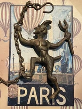 Victorian Era Satan Devil Chimney Flue Pull~ Original~Stunning~Convo Starter! 