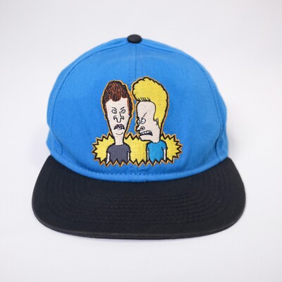 MTV 2011 BEAVIS AND BUTTHEAD Blue  Uh Hey Baby  Men s Snapback Hat Cap