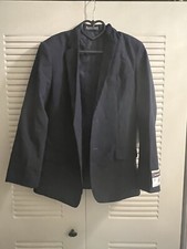 Van Heusen Flex Blazer Sport Jacket Youth 18 Regular Navy New
