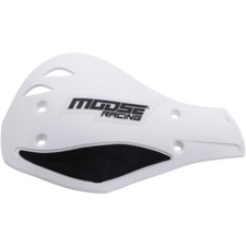 Moose Racing White/Black Deflector Handguards...