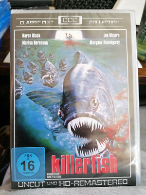 DVD Rarität: KILLERFISH (PIRANHAS 2 - RACHE DER KILLERFISCHE) (1979)  UNCUT