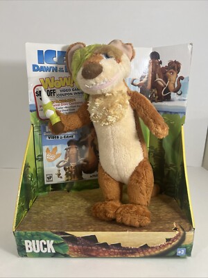 Ice Age Dawn Of The Dinosaurs. NIB Buck Plush With Video Game PCCDRom Activision