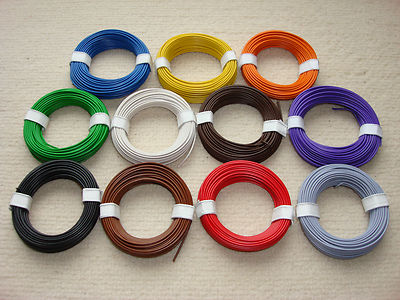 (0,18  /m ) 10m Litze Kupferlitze Schaltlitze Kabel 0,14 mm² ( 18 X 0,10 mm )