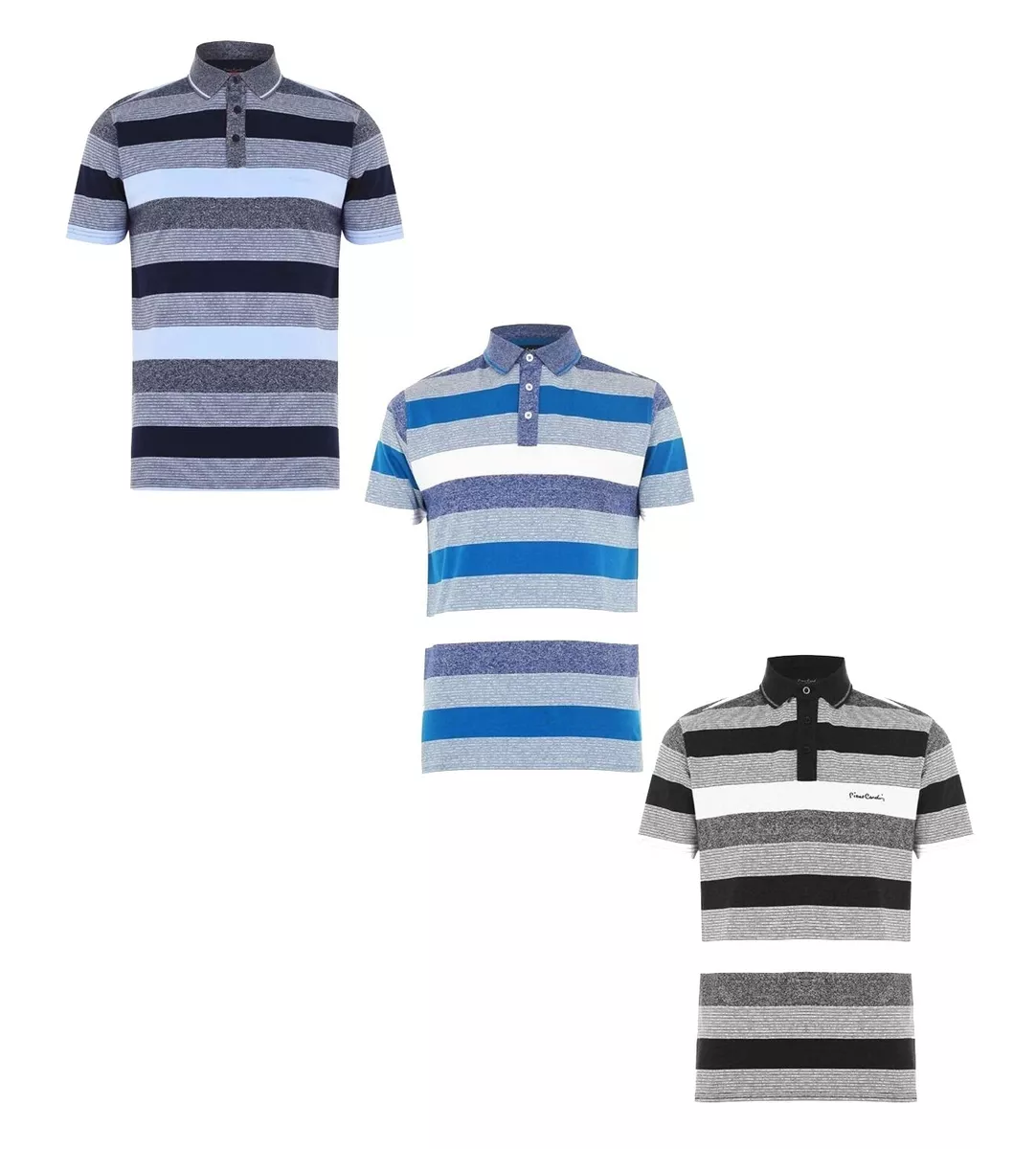 Novelty Polo Shirts Man Brand Pierre Cardin 3 Various Colors S TO 3XL