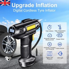 Cordless 12V Electric Car Tyre Inflator Pump Portable Tire Air Compressor Pump