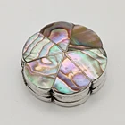 Sterling Silver Pill Trinket Box Iguala 925 Elm Hecho En Mexico Abalone Shell