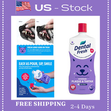 Dental Fresh Advanced Plaque and Tartar Water Additive, 32oz   Dog Teeth Formula