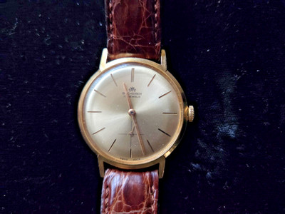 VINTAGE MEN'S WRIST WATCH BUCHERER MANUAL REF.50030 WATER PROOF SWISS1950'S