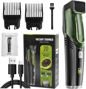 Trimeur de barbe à vide pour hommes - Clipper cheveux sans fil 2