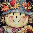 Harvest Time Fabric Panel Cute Scarecrow Sunflowers Quilt Shop Quality 36" x 44" — photo 9