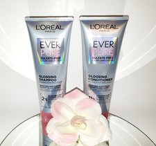 Loreal Ever Pure Glossing Shampoo & Conditioner 6.8oz Vegan Sulfate-Free