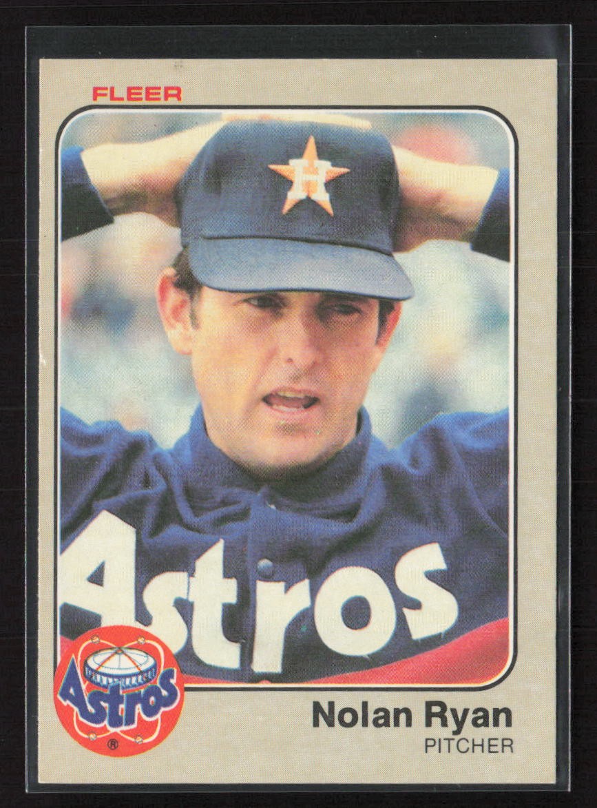 1983 Fleer #463 Nolan Ryan - EX/NM Set Break!