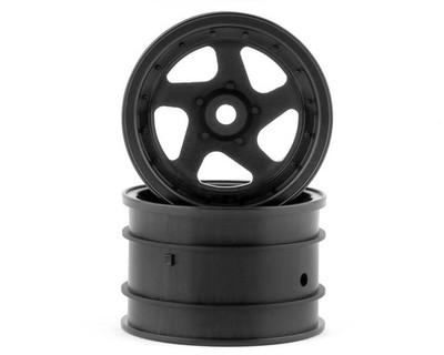 Kyosho Optima 43mm 5-Spoke Wheels (Black) (2) [KYOOTH244BK]