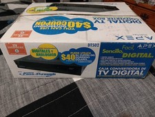 Apex Digital DT502 TV Converter Box Analog Pass Through New Sealed In Box