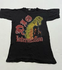 Vintage 80s Dio Intermission T-Shirt Black Band Heavy Metal T Shirt Small