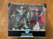 DC Comics Multiverse Mcfarlane Devastator Batman Superman Doomsday Earth 1 Set