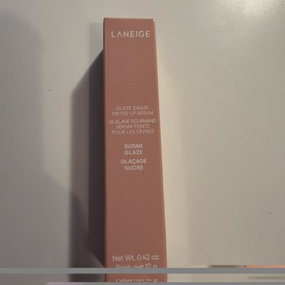 Laneige Glaze Craze getöntes Lippenserum ZUCKERGLASUR 0,42 Unzen/12 g Neu im Karton