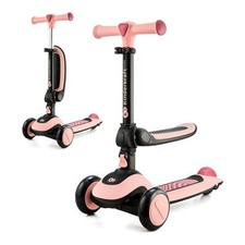 Kinderkraft Monopattino bimbi Cavalcabile 2 in 1 (max50Kg) HALLEY Rose pink