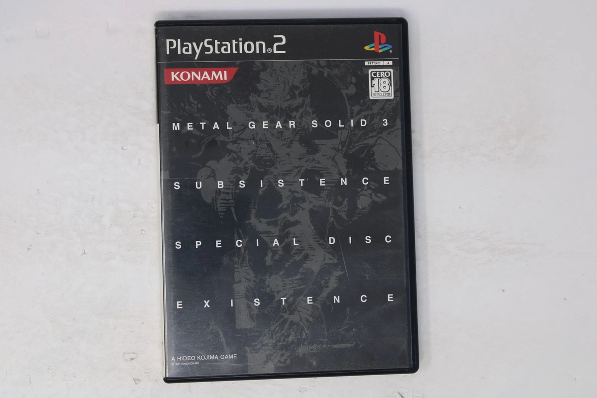 Metal Gear Solid 3: Subsistence NTSC-J (Japan) Video Games for