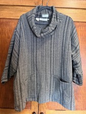 Super RARE Vintage Saks Fifth Ave Poncho 1980s Earthy Boho
