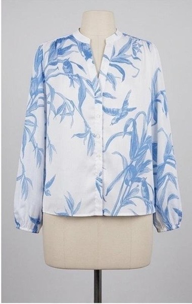 Women Lipsy London Shirt Blue Satin XL