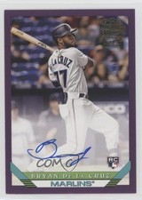 2022 Topps Archives 1993 Fan Favorites Purple 131/150 Bryan De La Cruz Auto 0s69