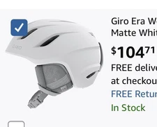 Giro Ceva Snow Helmet MATTE WHITE Small Women's S BRAND NEW