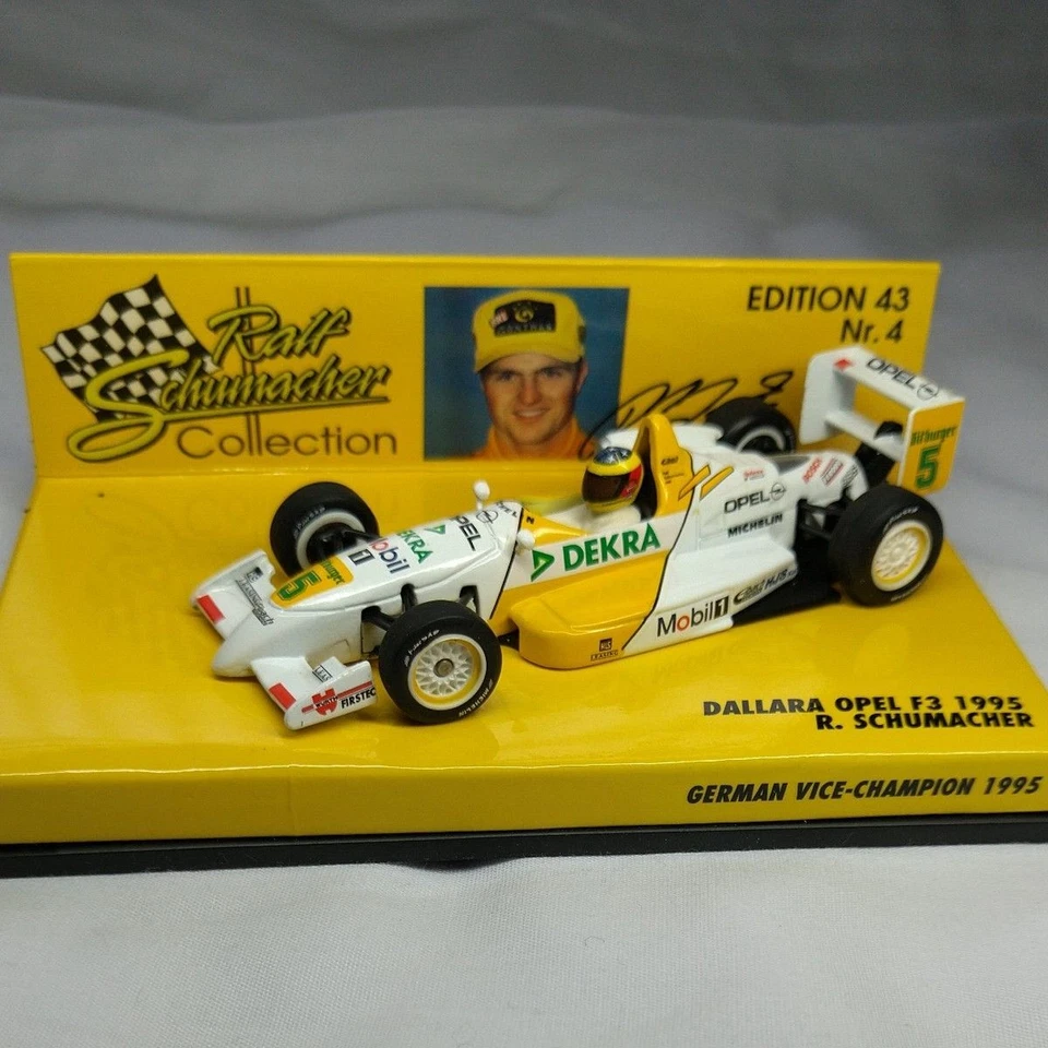 Minichamps 1/43 Dallara Opel F3 1995 R. Schumacher modellino auto pressofuso ... - Immagine 2 di 4