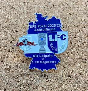 Fanion 1. FC Magdebourg - Drapeau Supporter Football Allemand Vintage