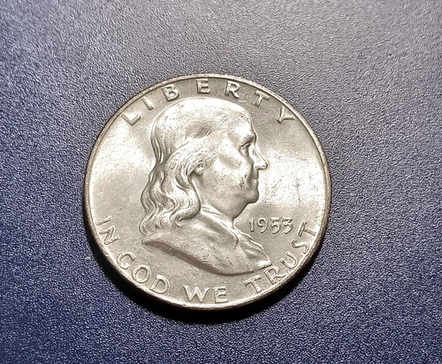 Very Choice BU 1953-D Franklin Half Dollar