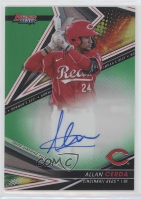 2022 Bowman's Best of 2022 Green Refractor /99 Allan Cerda #B22-AC Auto gp1