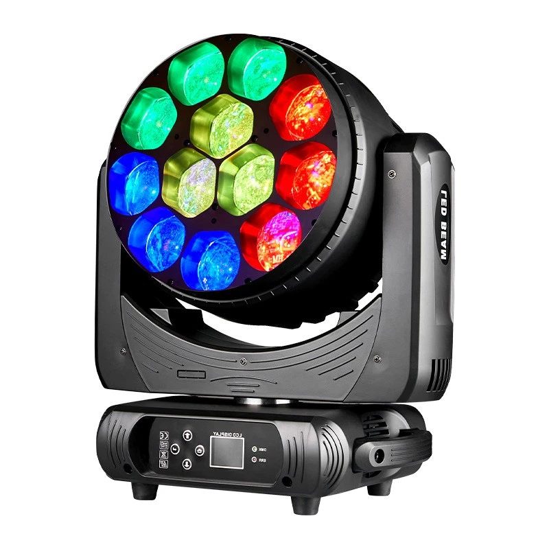 480W RGBW LED Moving Head Wash Light – 12x40W Beam Effect Stage Lighting Clubs - Image 3 of 4