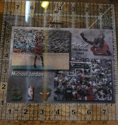 1998-99 Michael Jordan  The Shot  Premier Replays 3D 6x7 Plastic Postal