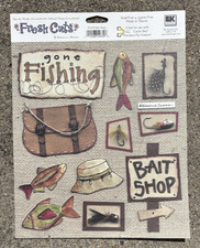Fresh Cuts Rebecca Sower VINTAGE BAIT SHOP DIE CUTS EPHEMERA FC001 
