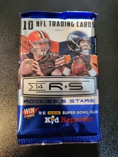2014 Rookies and Stars Football 10 card blaster pack - see checklist within