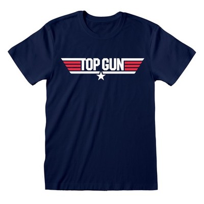 Top Gun Logo Navy Blau T-Shirt NEU OFFICIAL