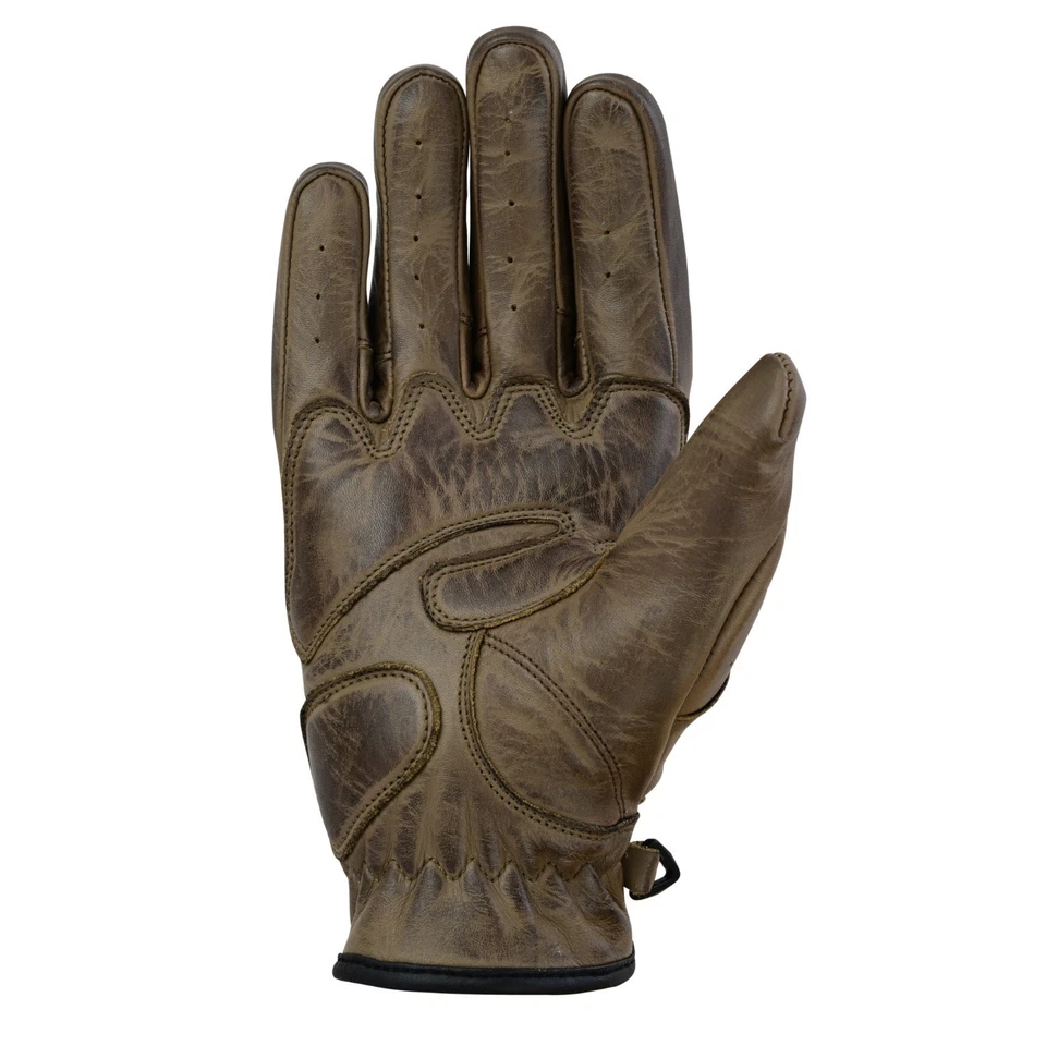 Motorradhandschuhe Sommer Leder Herren Chopper Retro Motorrad Touring Handschuhe - Bild 2 von 3