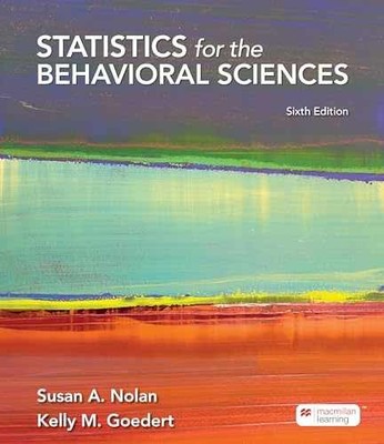 Statistics for the Behavioral - Paperback, by Nolan Susan; Goedert - Very Good