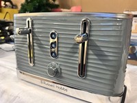 This is a Russell Hobbs Inspire 4 Slice Toaster in grey