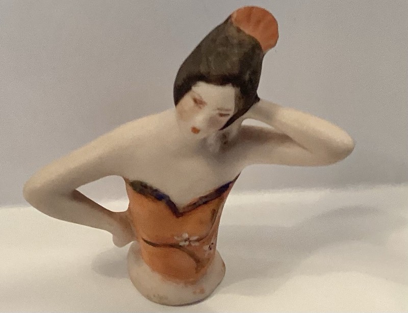ANTIQUE HALF DOLL CHINA