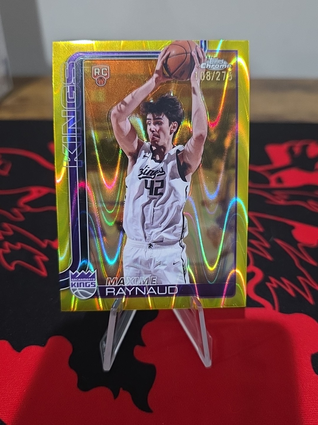 2025-2026 Topps Chrome Maxime Raynaud Yellow Raywave (Rc) /275 #293