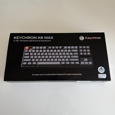 Keychron K8 MAX Wireless Mechanical Keyboard, Brown Tactile Super Switch