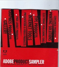 ITHistory 1990s  Apple/ IBM PC Software ADOBE PRODUCT SAMPLER