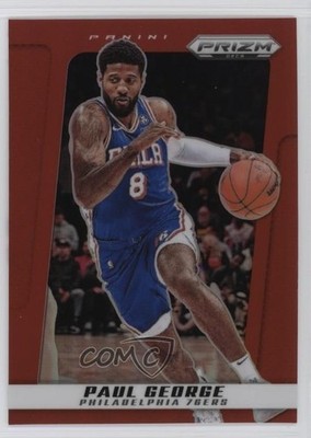 2024-25 Panini Prizm Deca Red Prizm 124/199 Paul George #110 1gh7