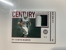 2021 Encase Curtis Martin Century Collection Memorabilia 9/9 New York Jets
