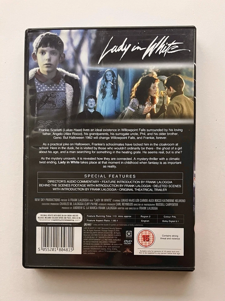 Lady in White, Director's Cut  DVD (1988) Lukas Haas, Supernatural Horror - Image 2 of 2